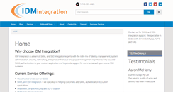Desktop Screenshot of idmintegration.com